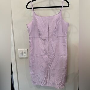 GAP Embroidered Mini Dress (Purple, 14)